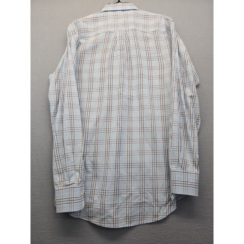 Peter Millar Shirt‎ Mens Medium Long Sleeve Button Up Lightweight Plaid Casual - Picture 7 of 8